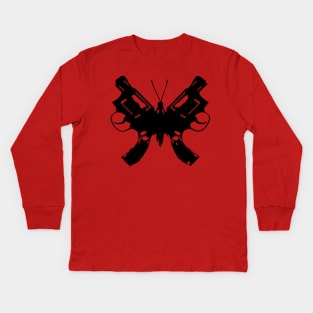 Butterfly Revolvers Kids Long Sleeve T-Shirt